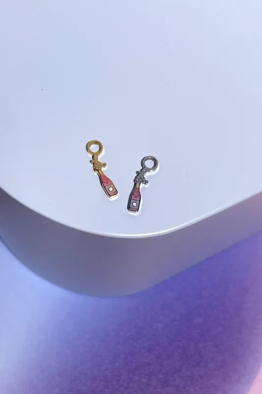 Champagne Bubbly Enamel Dangle Charm sold by Mulberry and Grand