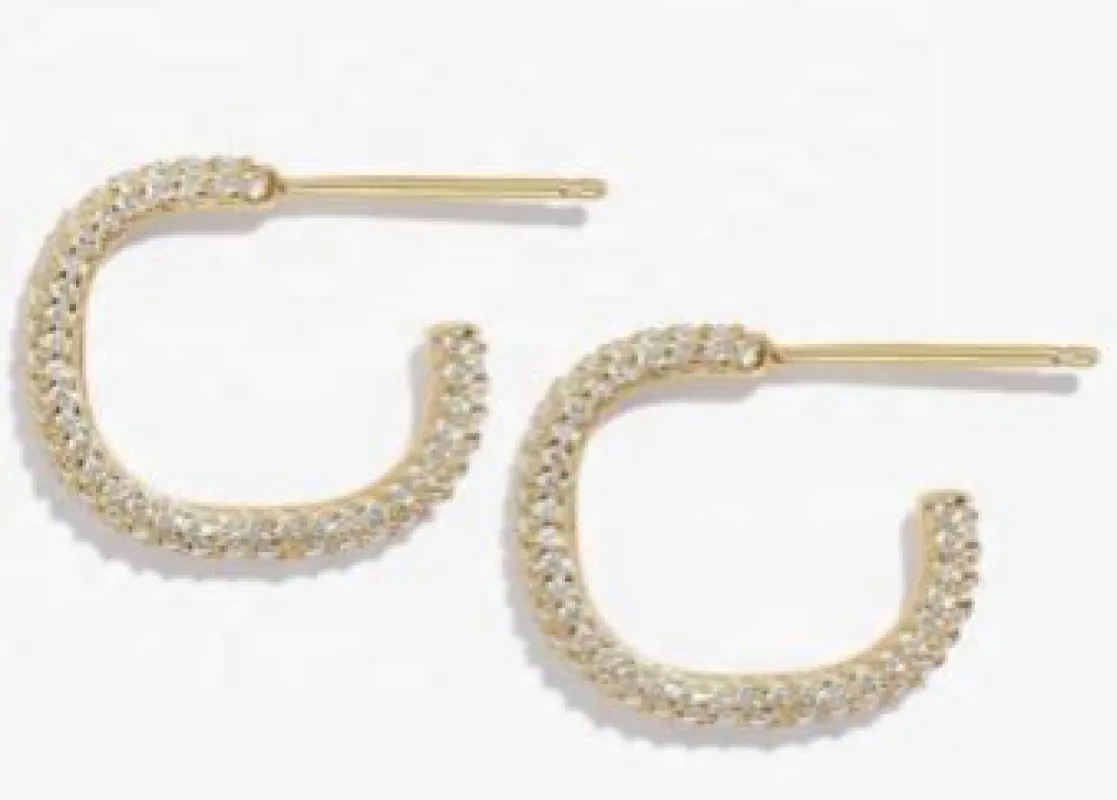 Jaime Sterling Silver Hoop Earrings sold by Mulberry and Grand