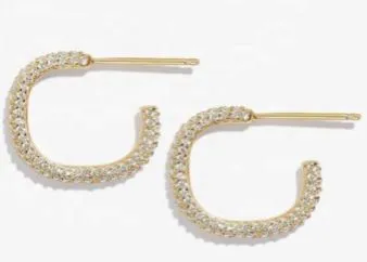 Jaime Sterling Silver Hoop Earrings sold by Mulberry and Grand