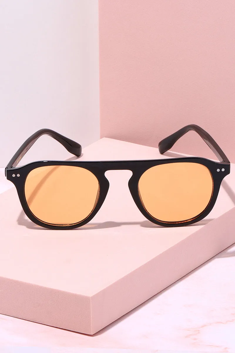 Checked In Round Frame Sunnies sold by Mulberry and Grand product image thumbnail 3