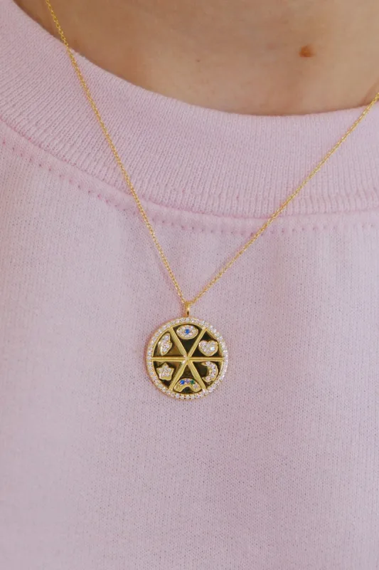 Celestial Pendant Sterling Silver Necklace sold by Mulberry and Grand