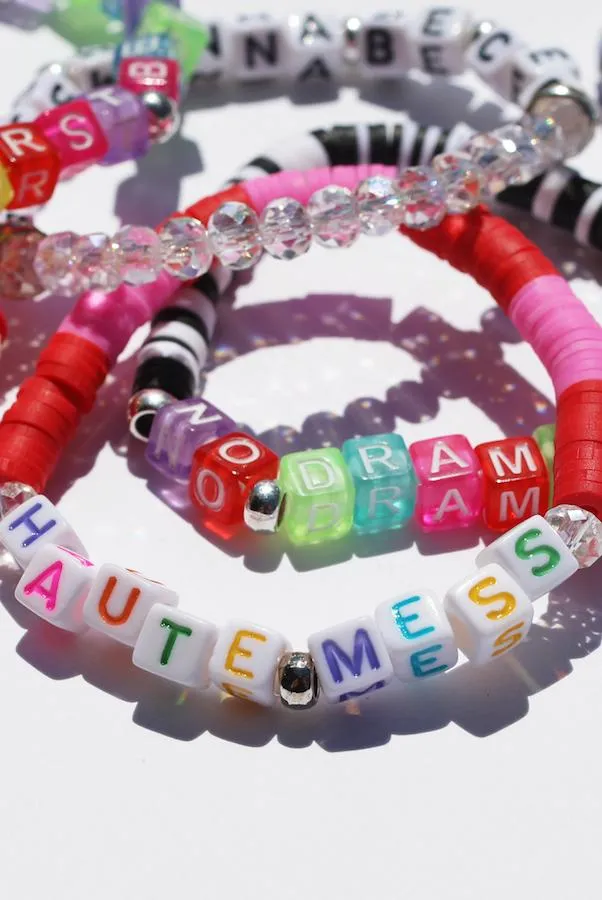 Haute Mess Colorful Inspirational Beaded Bracelet sold by Mulberry and Grand product image thumbnail 4