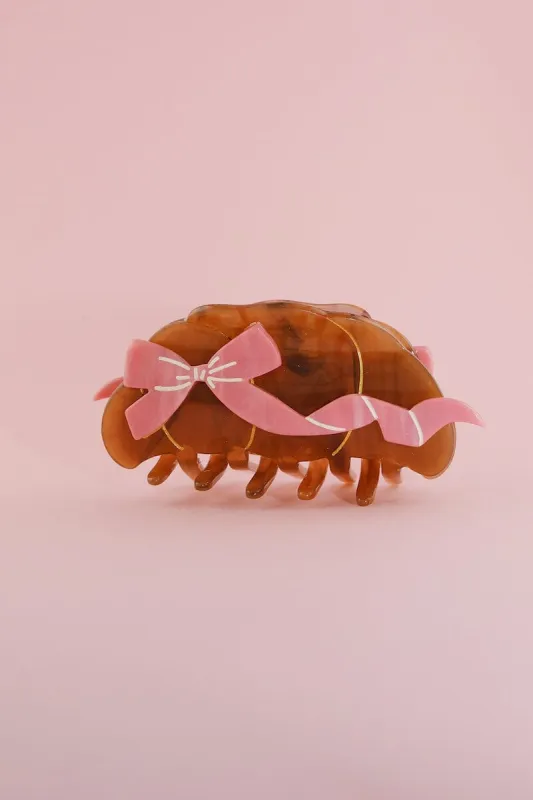 Bows and Croissants Claw Clip sold by Mulberry and Grand