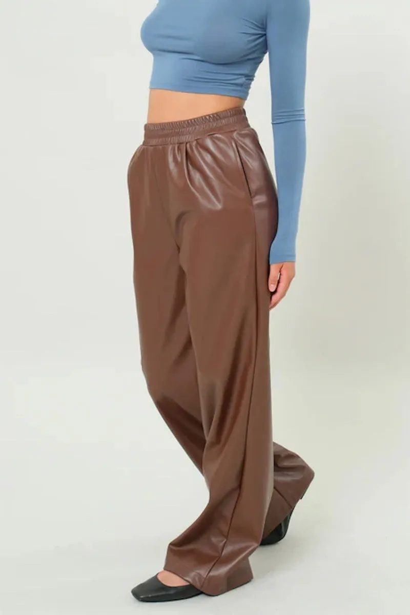 Harper Leather High Waist Pants sold by Mulberry and Grand product image thumbnail 2