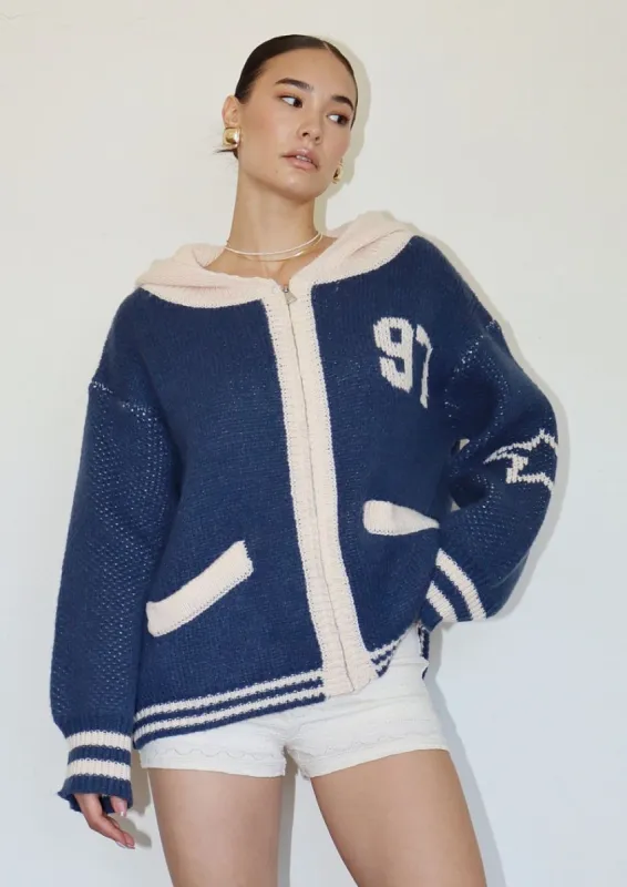 Amara Zip Up Sweater Hoodie sold by Mulberry and Grand