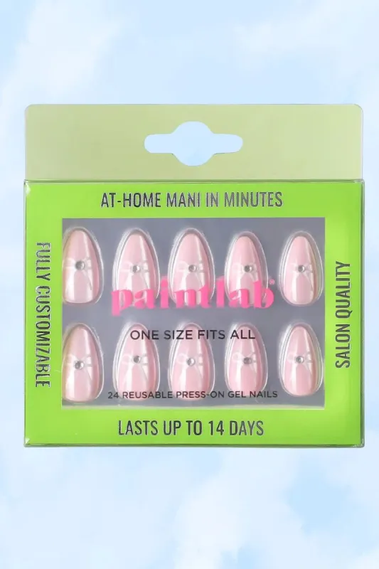 Paintlab Pink Coquette Press-On Nails sold by Mulberry and Grand