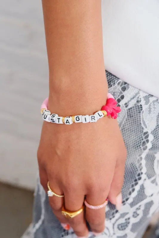 Just A Girl Inspirational Beaded Bracelet sold by Mulberry and Grand