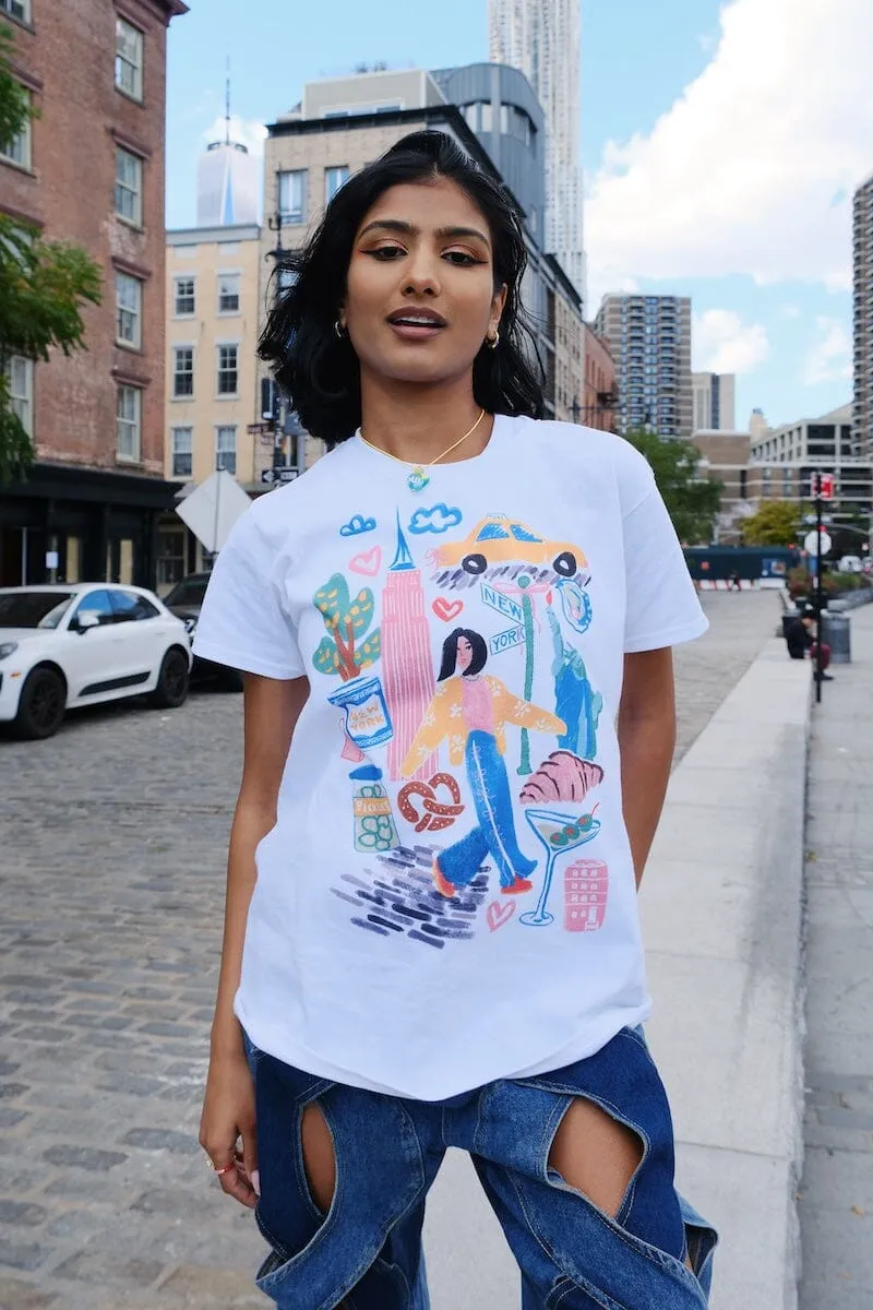 Boston Sketchbook Graphic T-Shirt sold by Mulberry and Grand