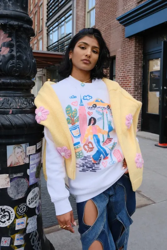 New York Sketchbook Graphic Sweatshirt sold by Mulberry and Grand