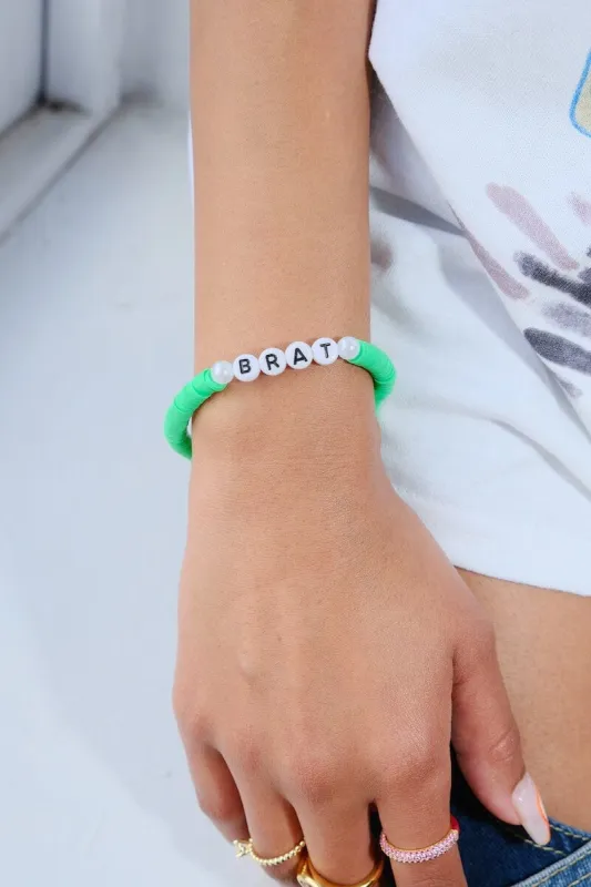 Brat Inspirational Beaded Bracelet sold by Mulberry and Grand