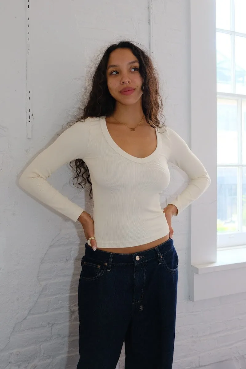 Clara V Neck Long Sleeve Top sold by Mulberry and Grand product image thumbnail 3