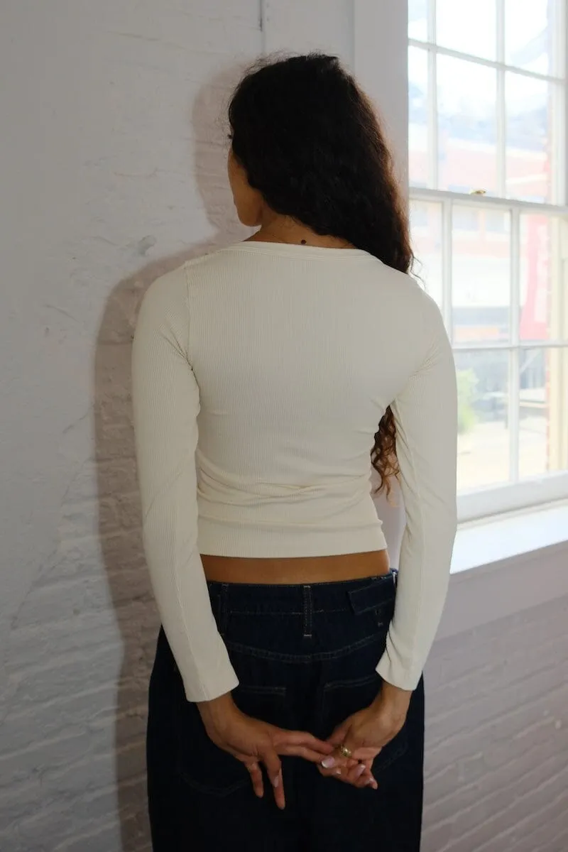 Clara V Neck Long Sleeve Top sold by Mulberry and Grand product image thumbnail 5