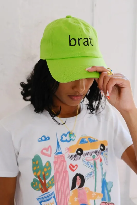 Brat Embroidered Dad Hat sold by Mulberry and Grand