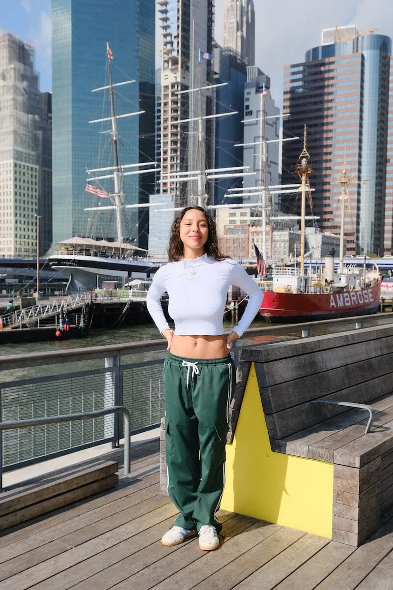 Dilek Mock Neck Crop Top sold by Mulberry and Grand product image thumbnail 3