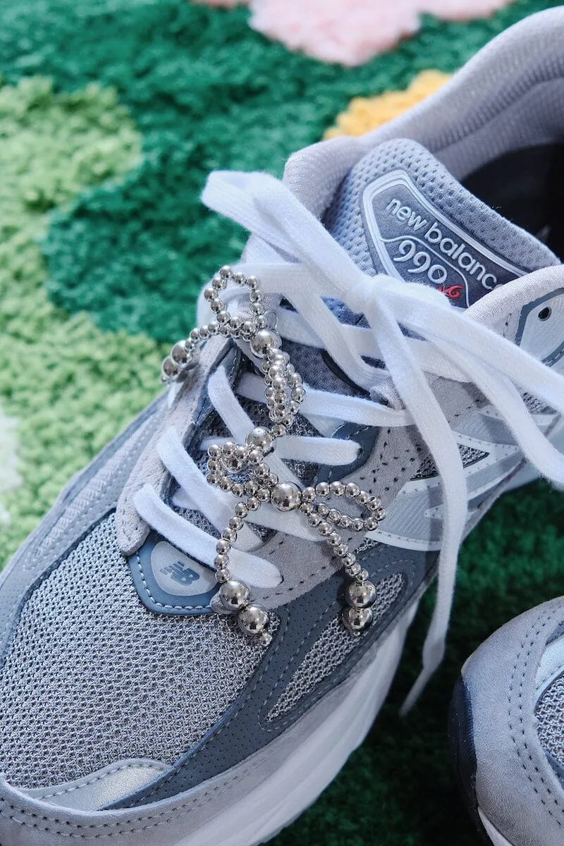 Silver Bow Shoe Charm sold by Mulberry and Grand