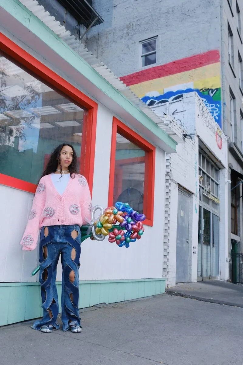 It's A Disco Life Puff Cardigan sold by Mulberry and Grand product image thumbnail 4