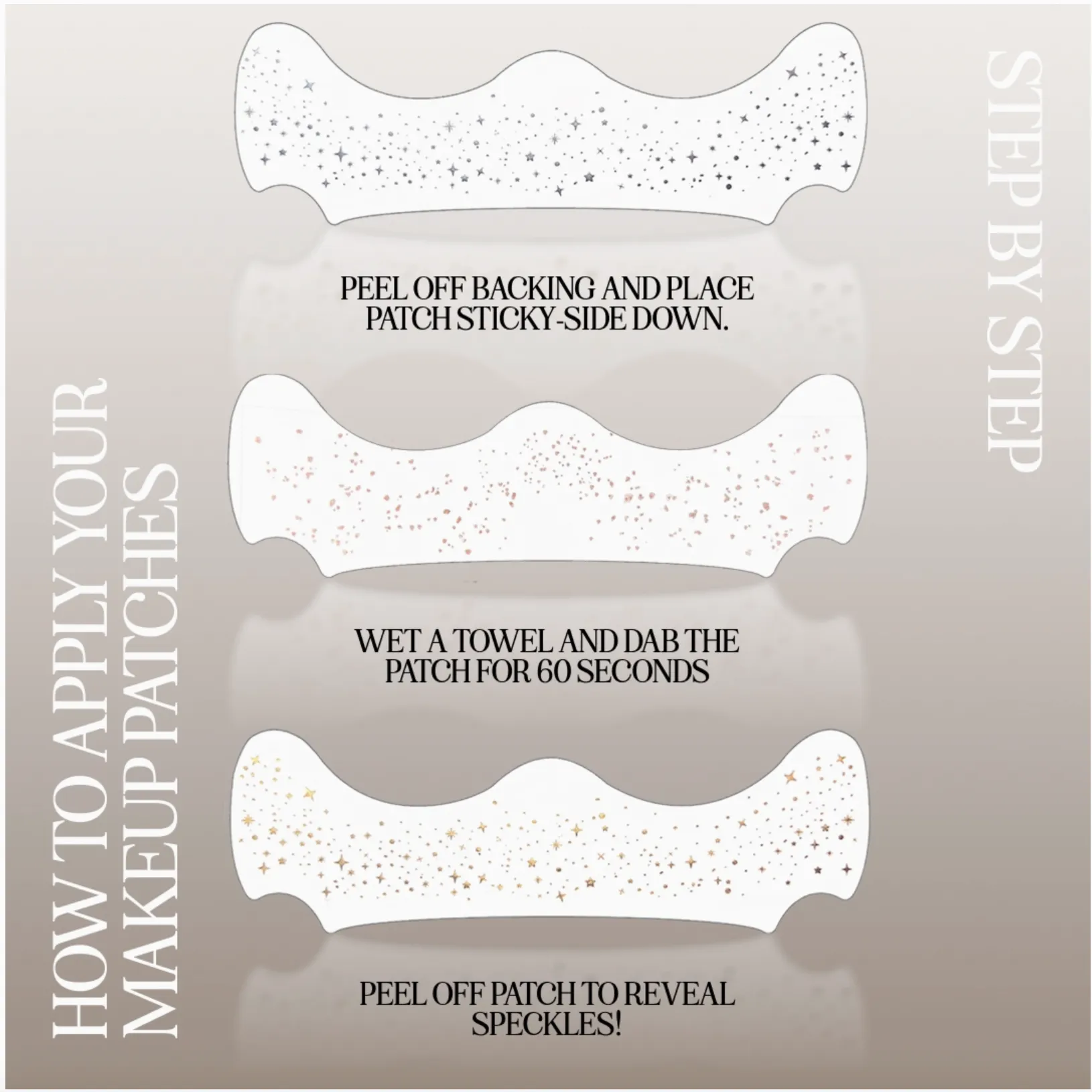 Gold Stardust Speckles Makeup Patches sold by Mulberry and Grand product image thumbnail 4