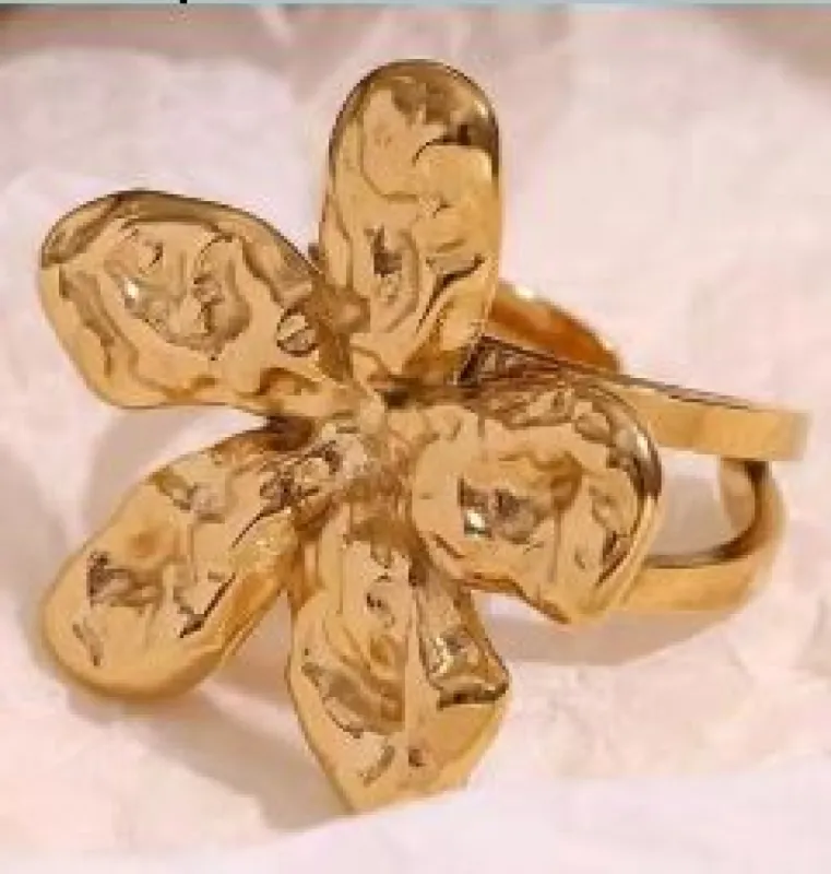 Cherry Blossom Flower Stacking Ring sold by Mulberry and Grand