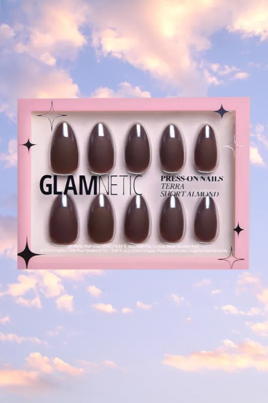 Terra Dark Brown Press-On Nails sold by Mulberry and Grand