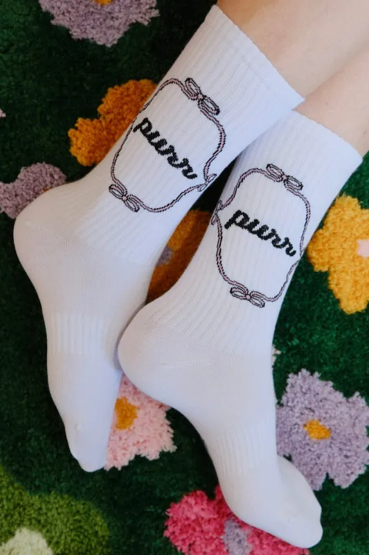Purr Tube Socks sold by Mulberry and Grand