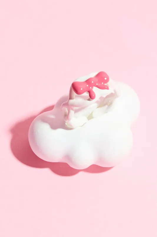 Pink Bow Tie Painted Stacking Ring sold by Mulberry and Grand