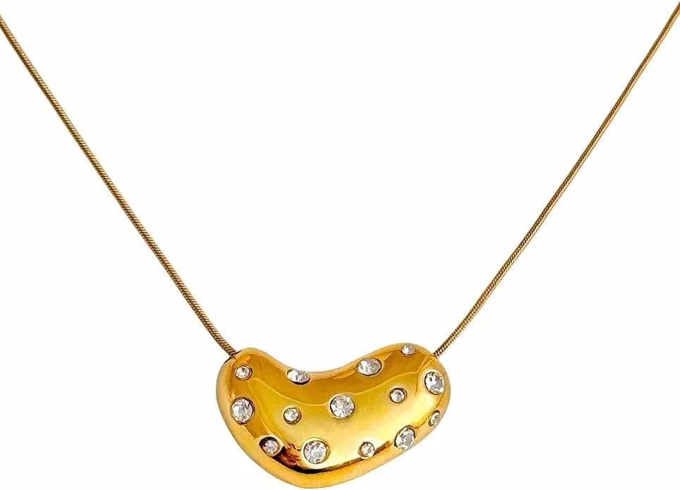 Puff Heart Necklace sold by Mulberry and Grand product image thumbnail 2