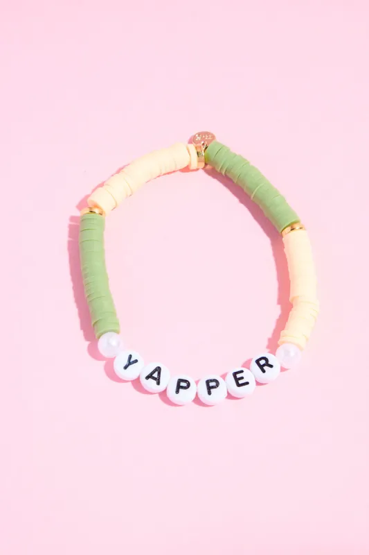 Yapper Inspirational Beaded Bracelet sold by Mulberry and Grand