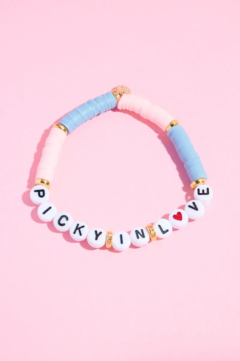 Picky In Love Inspirational Beaded Bracelet sold by Mulberry and Grand
