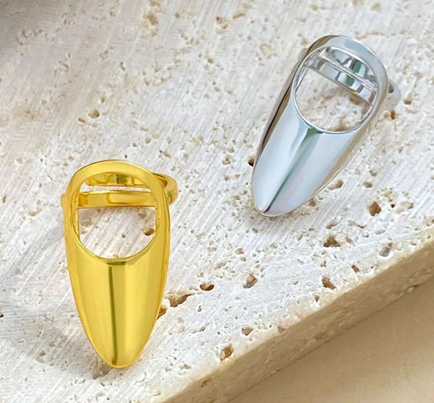 Punk Cool Rock Nail Ring sold by Mulberry and Grand