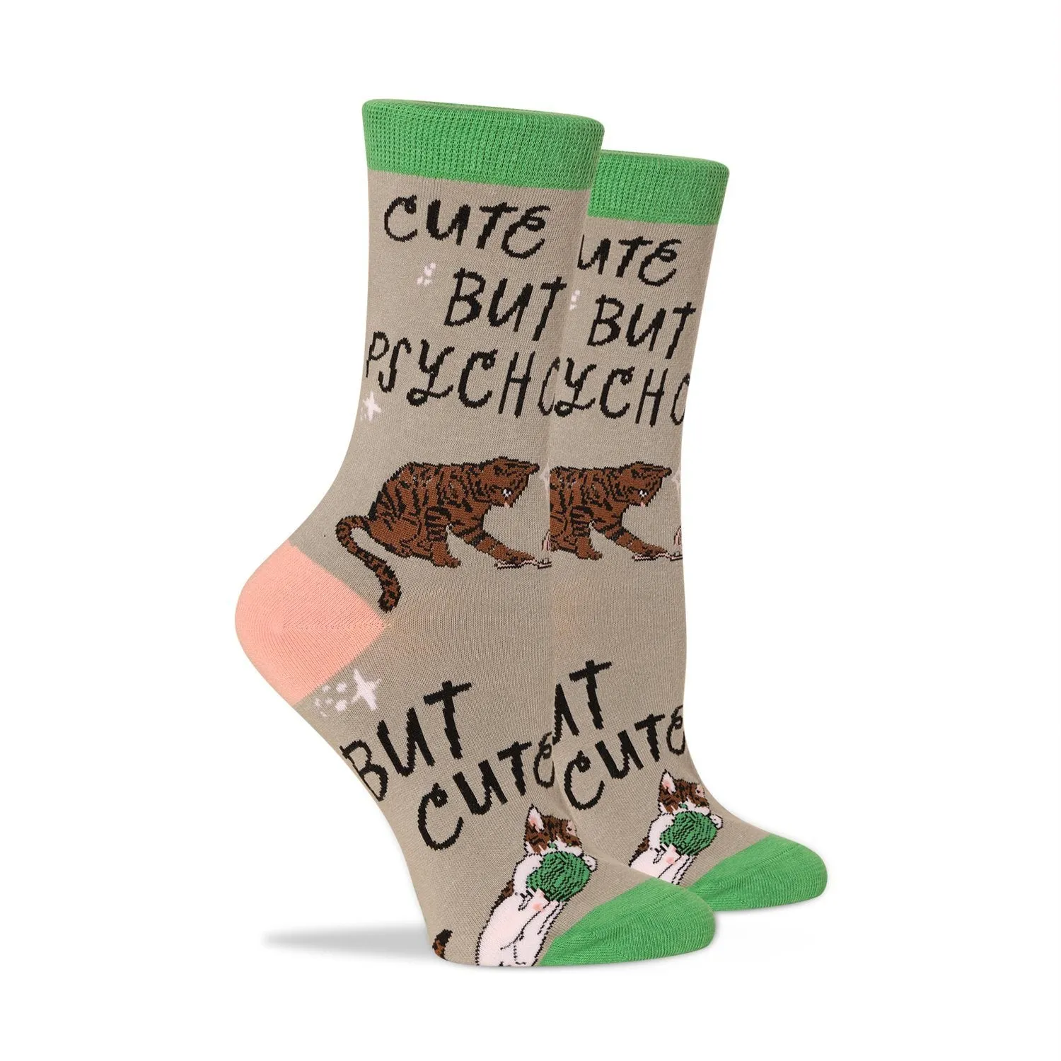 Cute but Psycho, but cute socks sold by Mulberry and Grand