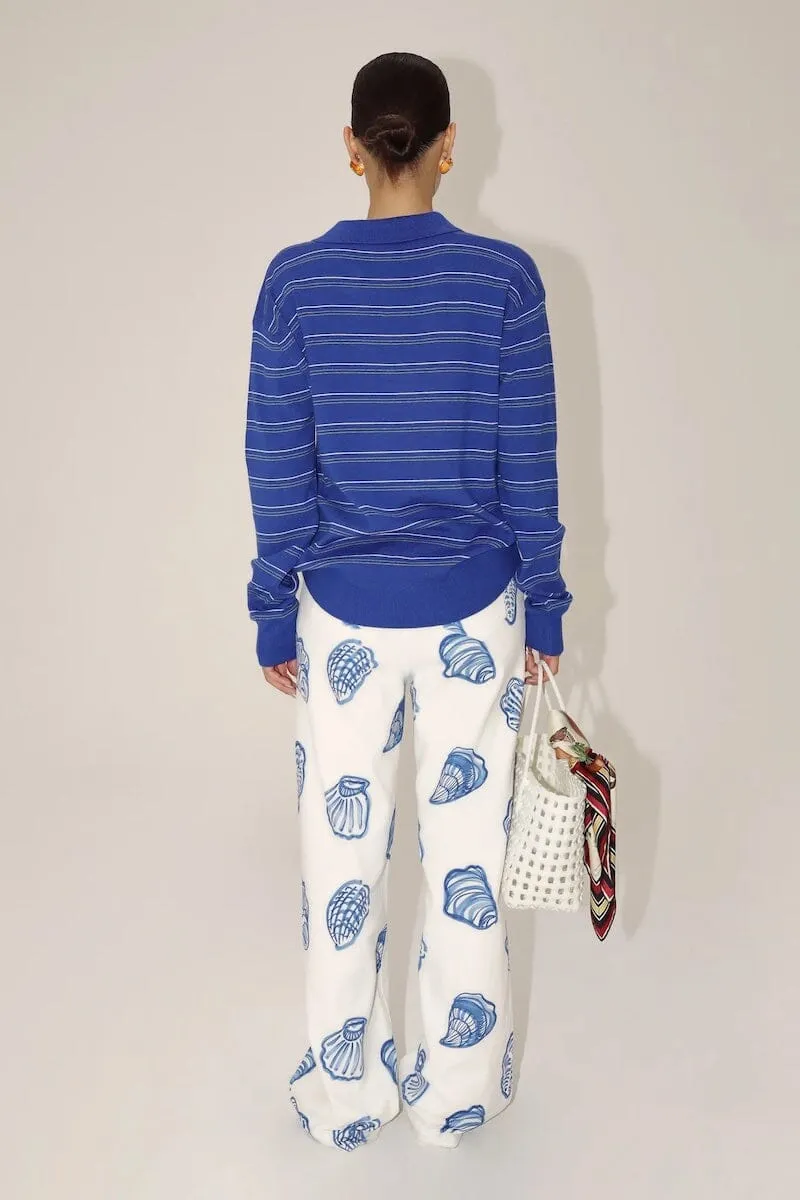 Bridget Vintage Style Collared Stripe Sweatshirt sold by Mulberry and Grand product image thumbnail 3