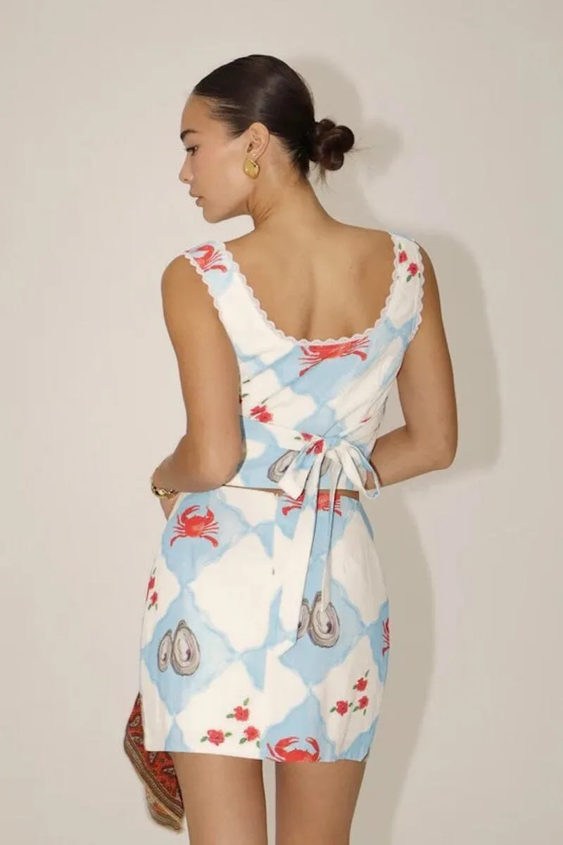 Pacifica Seaside Charm Keyhole Crop Top sold by Mulberry and Grand product image thumbnail 3