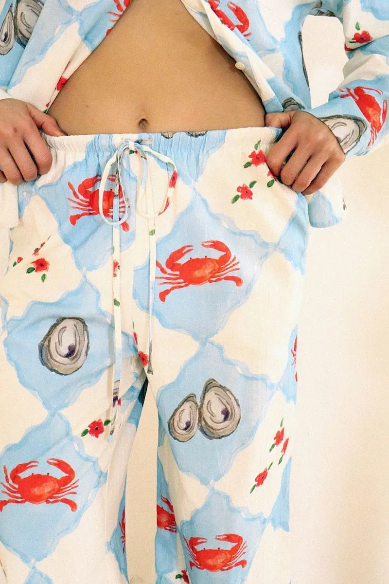 Clarita Coastal Charm Printed Drawstring Pants sold by Mulberry and Grand product image thumbnail 4