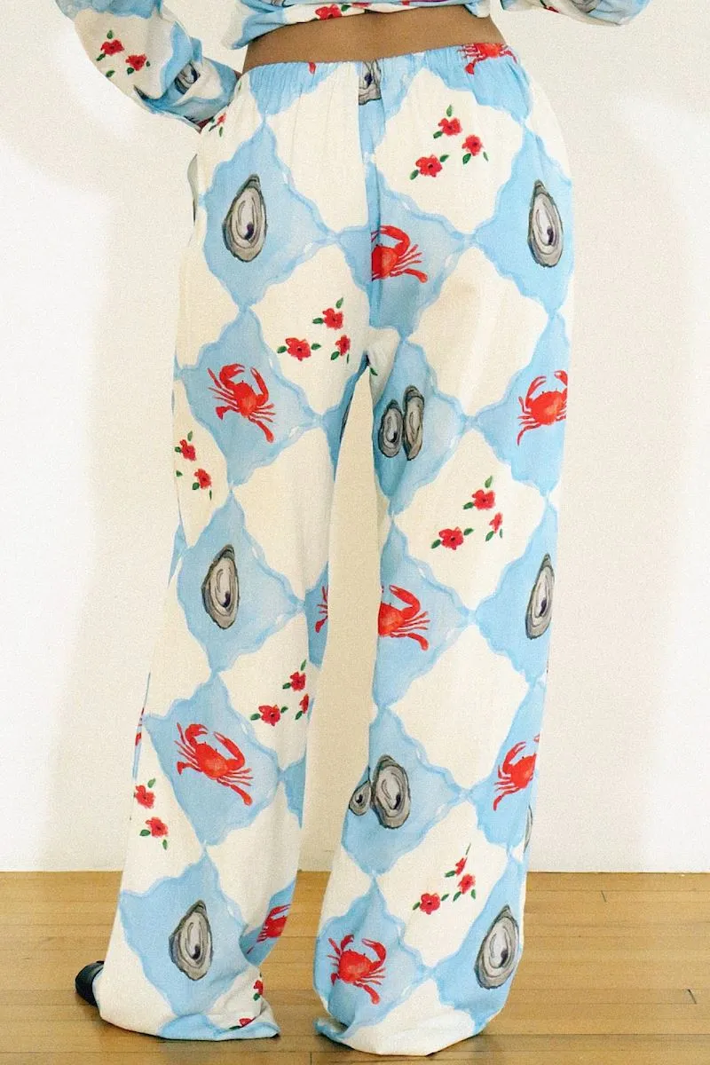Clarita Coastal Charm Printed Drawstring Pants sold by Mulberry and Grand product image thumbnail 3