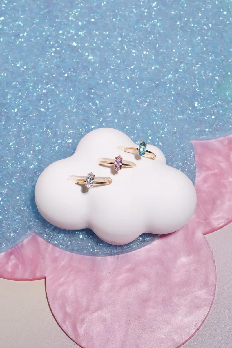 Shine Bright Midi Ring in Gold sold by Mulberry and Grand