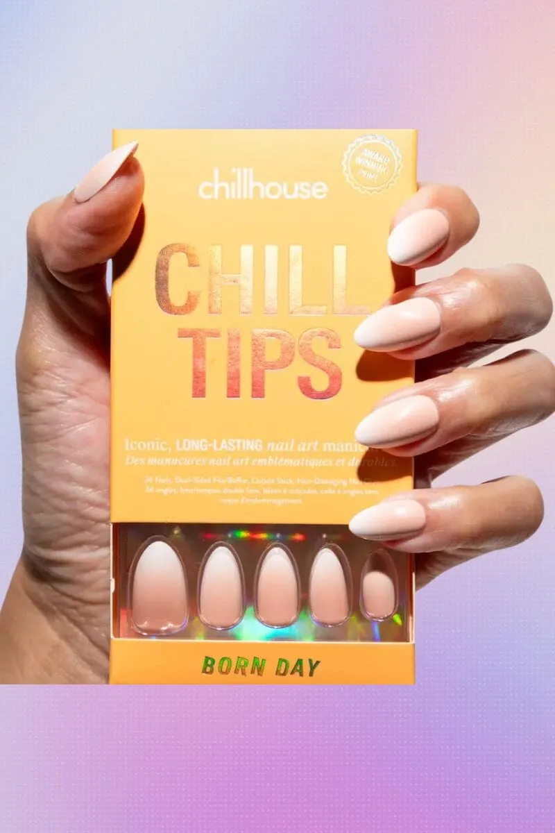 Chill Tips in Born Day (Almond) sold by Mulberry and Grand