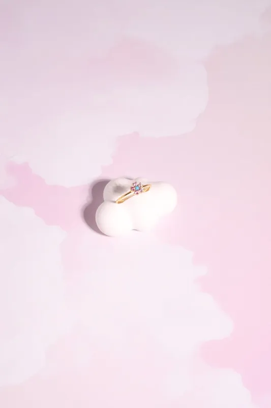 Flower Sterling Silver Ring sold by Mulberry and Grand