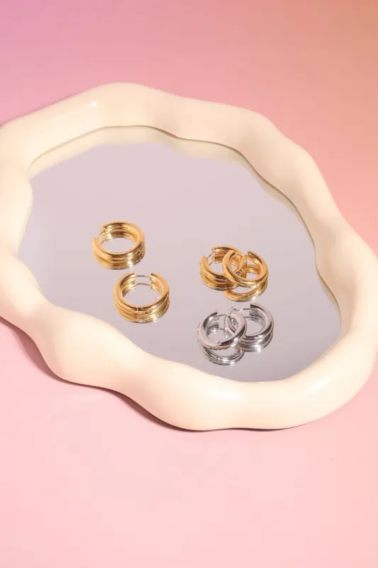 Thick Large Hoop Earring sold by Mulberry and Grand