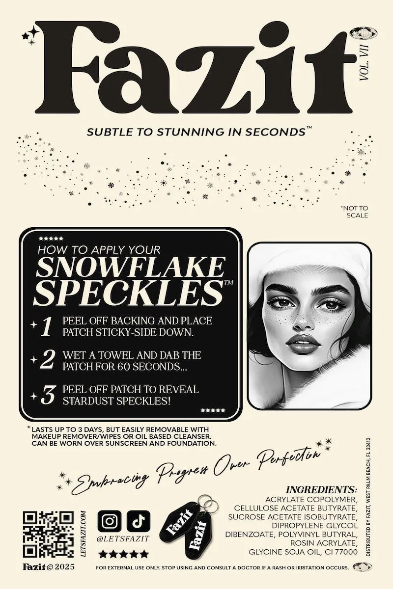 Fazit Makeup Patches - Snowflake Speckles sold by Mulberry and Grand product image thumbnail 2