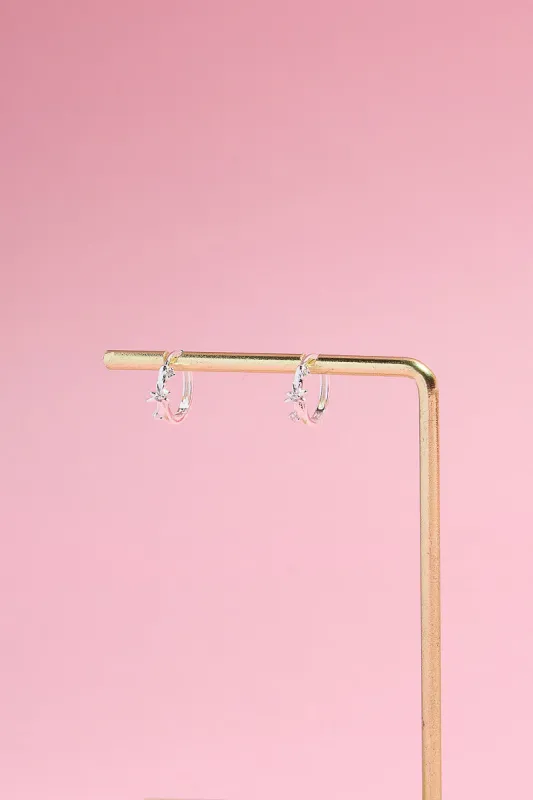 Shining Star Sterling Silver Huggies sold by Mulberry and Grand