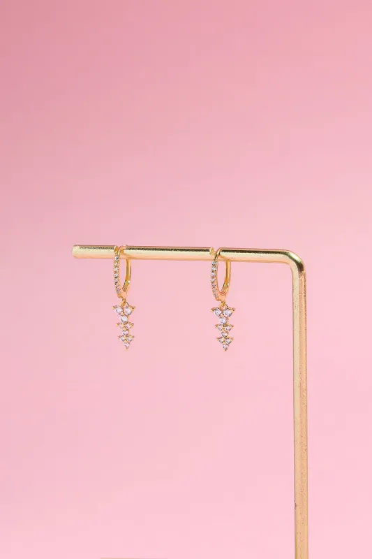 Ellie Sterling Silver Charm Dangle Earrings sold by Mulberry and Grand