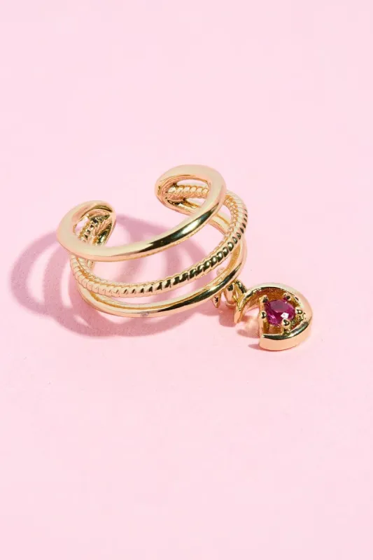 Pink Lover Ear Cuff sold by Mulberry and Grand