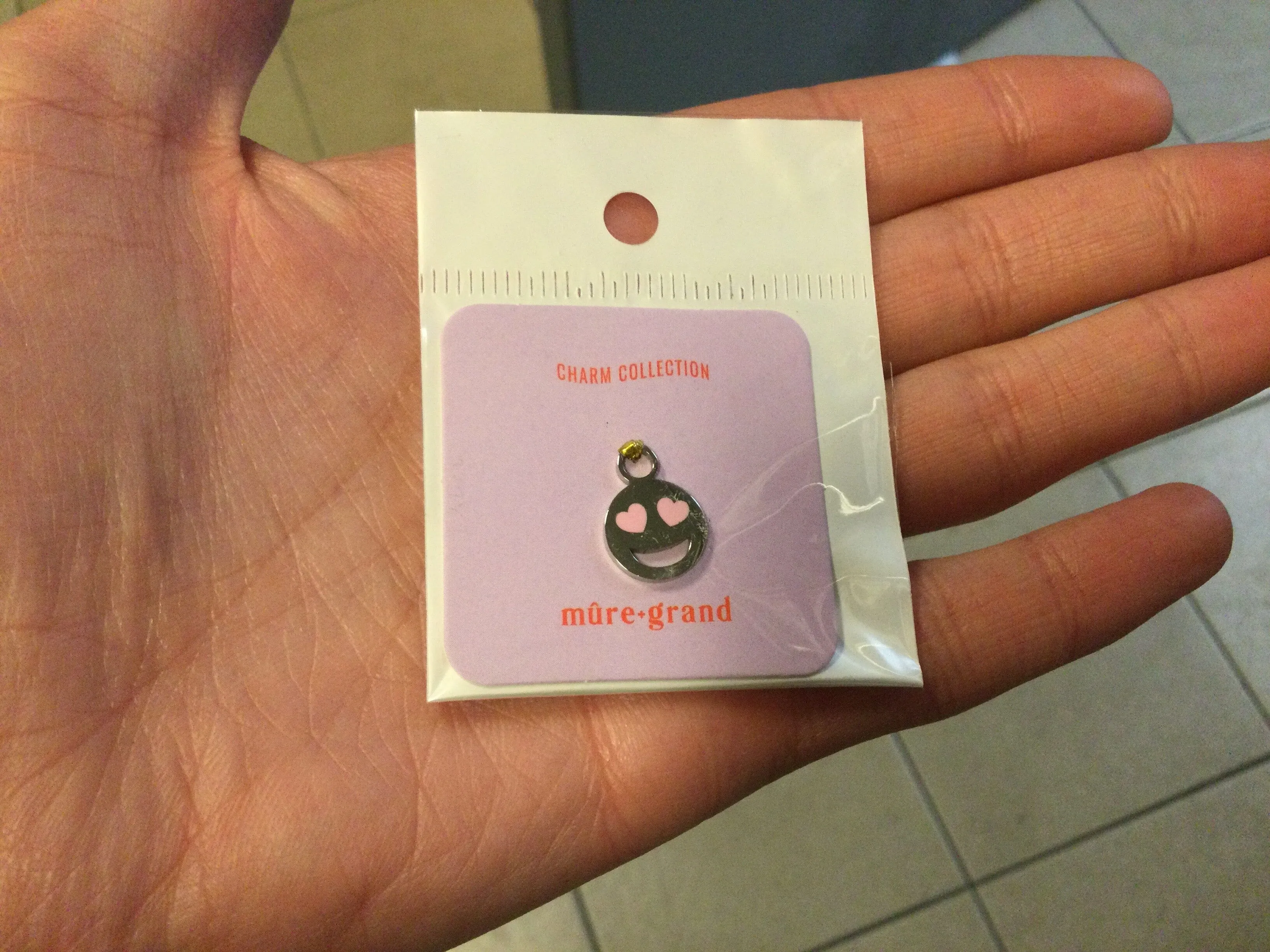 Smiley Face Enamel Dangle Charm sold by Mulberry and Grand