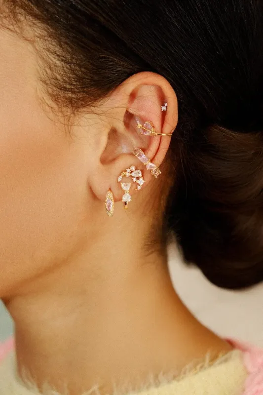 Pink Perfection Sterling Silver Ear Cuff sold by Mulberry and Grand