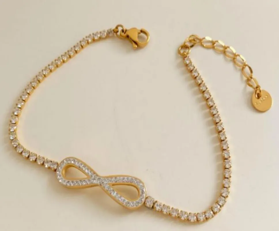 Diamond Infinity Bracelet sold by Mulberry and Grand