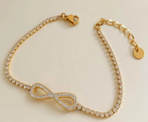 Diamond Infinity Bracelet sold by Mulberry and Grand