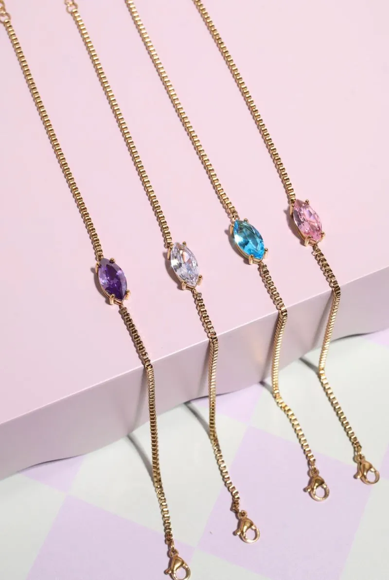 Crystal Anklet sold by Mulberry and Grand