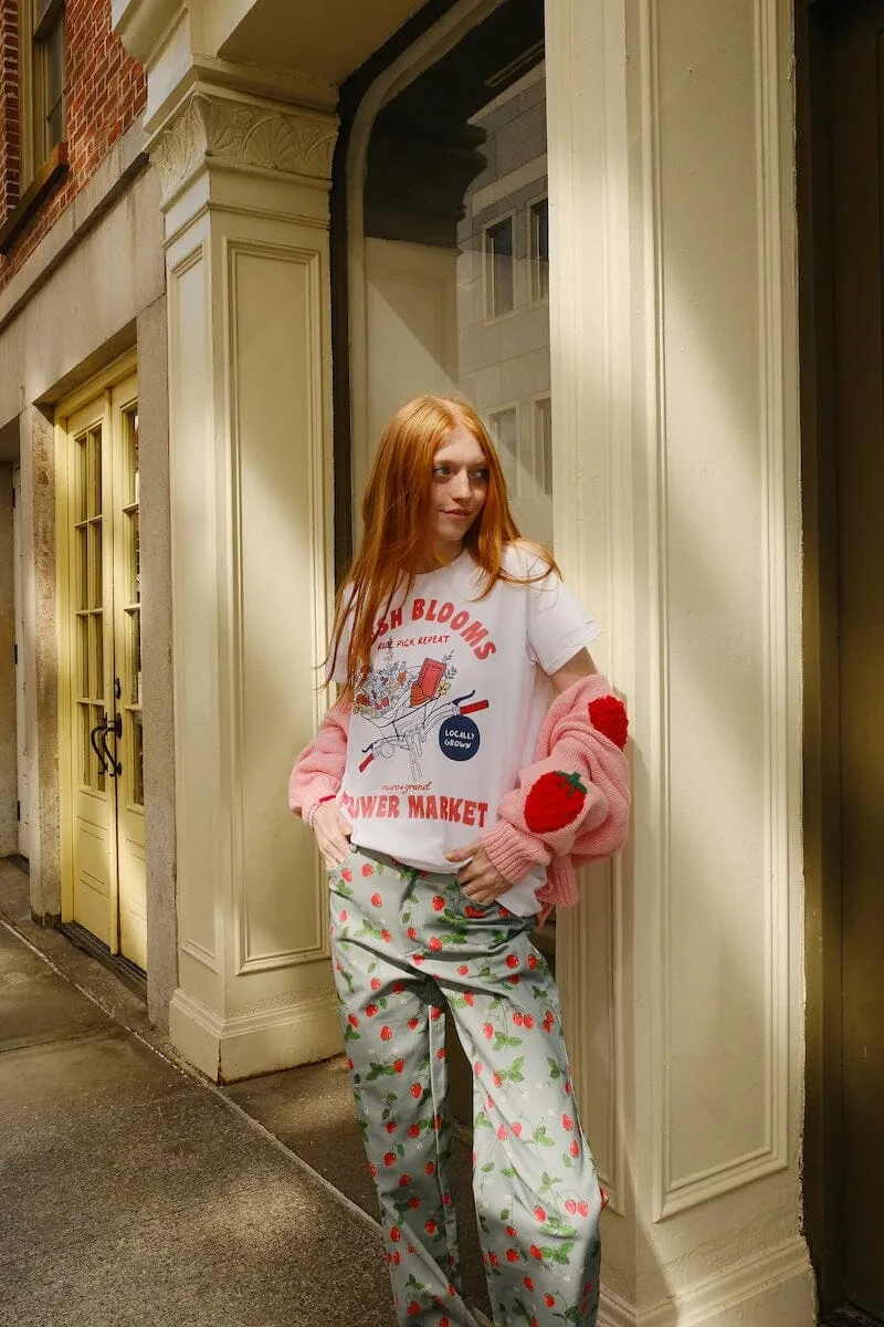 Fresh Blooms Flower Market Graphic T-shirt sold by Mulberry and Grand product image thumbnail 4