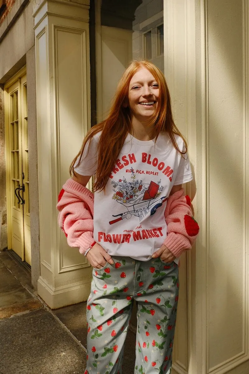 Fresh Blooms Flower Market Graphic T-shirt sold by Mulberry and Grand product image thumbnail 5