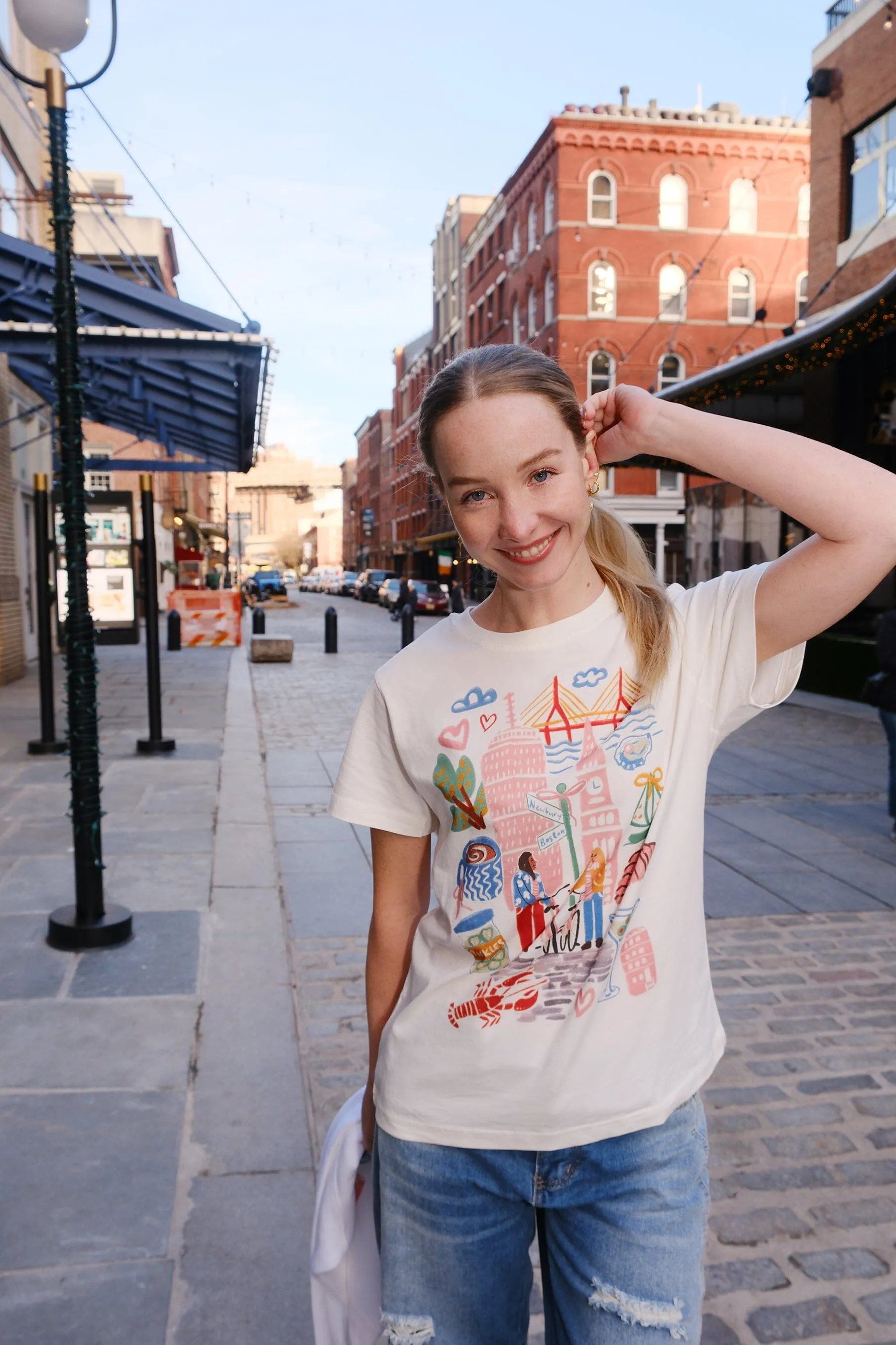 Boston Sketchbook Graphic T-Shirt sold by Mulberry and Grand product image thumbnail 3